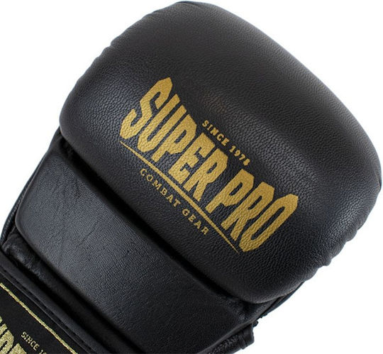 Superpro Leather MMA Gloves Black