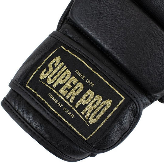 Superpro Leather MMA Gloves Black