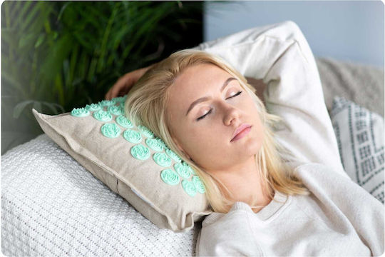 NEO Sport Acupressure με μαξιλάρι 70x44cm Χαλάκι Μασάζ Πιεσοθεραπείας για τον Αυχένα & το Σώμα Πράσινο