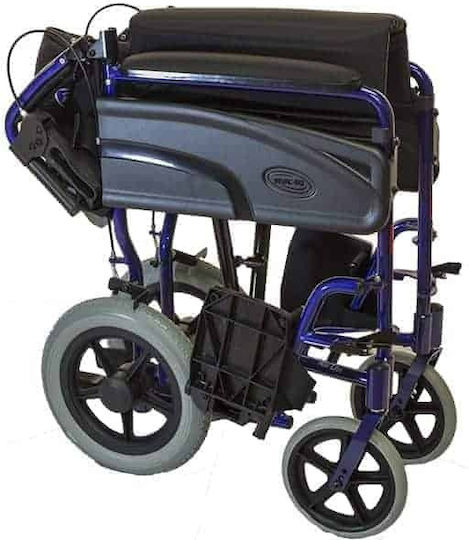 Invacare Alu Lite Scaun cu rotile Tip de lumină cu Pliabil înapoi 45.5cm Albastru