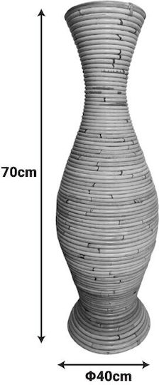 Decorative Vase Beige 40x40x70cm