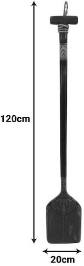 Окачено Ръчно Изработено Черно Декоративно От Дърво 120x3x20см