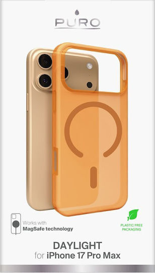 Puro Daylight Back Cover Σιλικόνης 1mm Πορτοκαλί (iPhone 17 Pro Max)