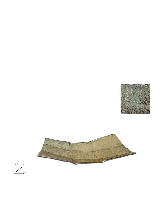 Due esse Platou Decorativ Verde 1buc 29x15x5.5buc Due esse Platou Decorativ Verde 1buc 29x15x5.5buc