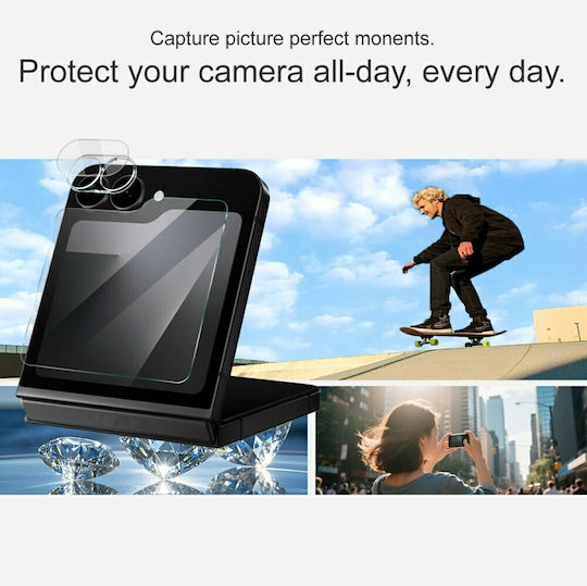 Imak Camera Protection Tempered Glass Transparent for the Galaxy Z Flip6 / Z Flip7 FE