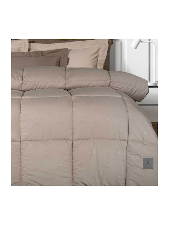 Greenwich Polo Club Duvet Single with Microfiber Filling 160x240cm 4445 Taupe 550 GSMGsm 10.5 togs Togs
