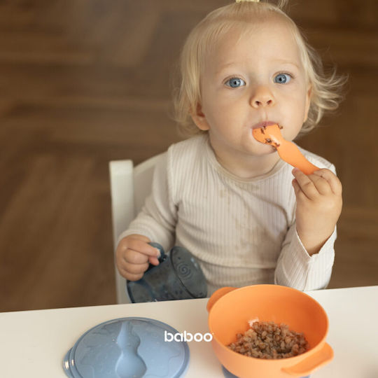 Baboo Kinderessschale aus Bambus Orange