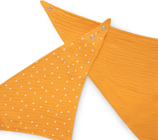 Baboo Baby Burp Cloth Portocaliu 25x25εκ. 2buc