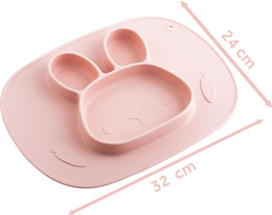 Ricokids Детска Плоча За Храна От Розов Силикон