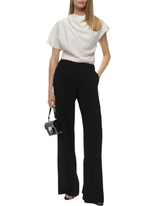 Women's Fabric Trousers Black