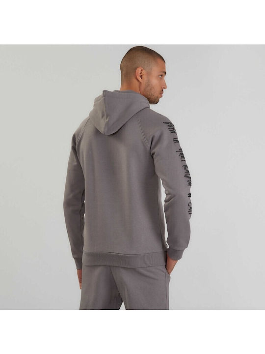 Rence Φούτερ με Κουκούλα Steel Grey