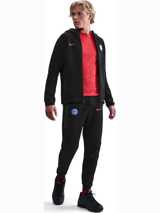 Paris Saint-germain  Tech Fleece Sweatshirt mit Kapuze Schwarz