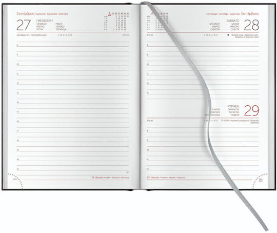 THeofylaktos Zilnic Agenda 2026 Roșie 17x24cm