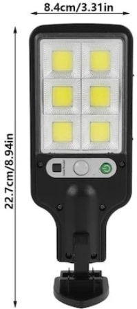 Lampă Solară 1.5W cu Senzor de Mișcare și Telecomandă IP65