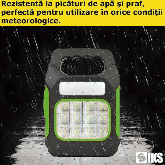 Solarleuchte Ampel mit Grün Licht IP44