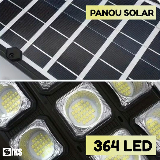 Lampă Solară Stradală Alb Natural cu Senzor de Mișcare, Fotocelulă și Telecomandă IP65