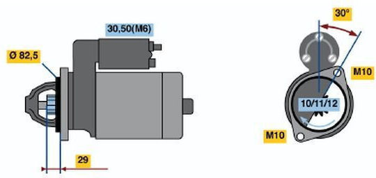 Стартер Bosch 0 986 017 260