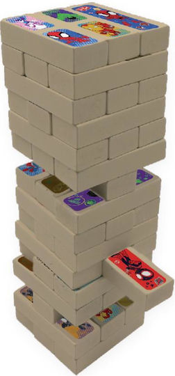 Board Game Πύργος 3σε1 Ντόμινο Spidey for 2-4 Players 6+ Years Old Luna
