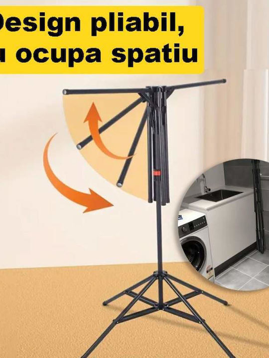 Klappbarer Boden-Kleiderständer aus Metall 49cm