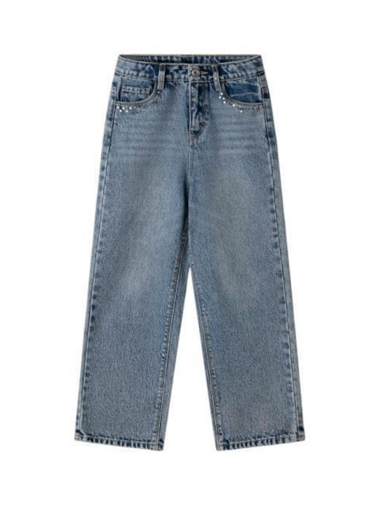 Kinder Schlaghose Jeans Blau