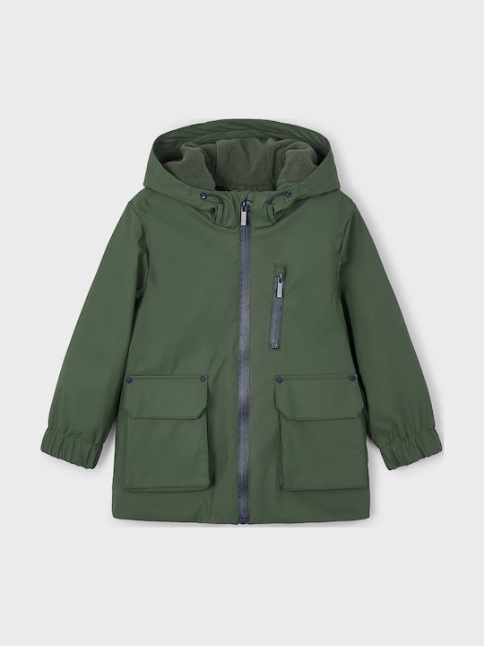 Wasserdicht Kinder Freizeitjacke mit Kapuze Green