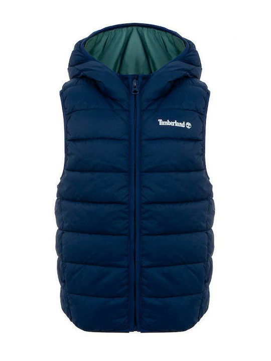 Kinder Freizeitjacke Ärmellos mit Kapuze Navy Blue
