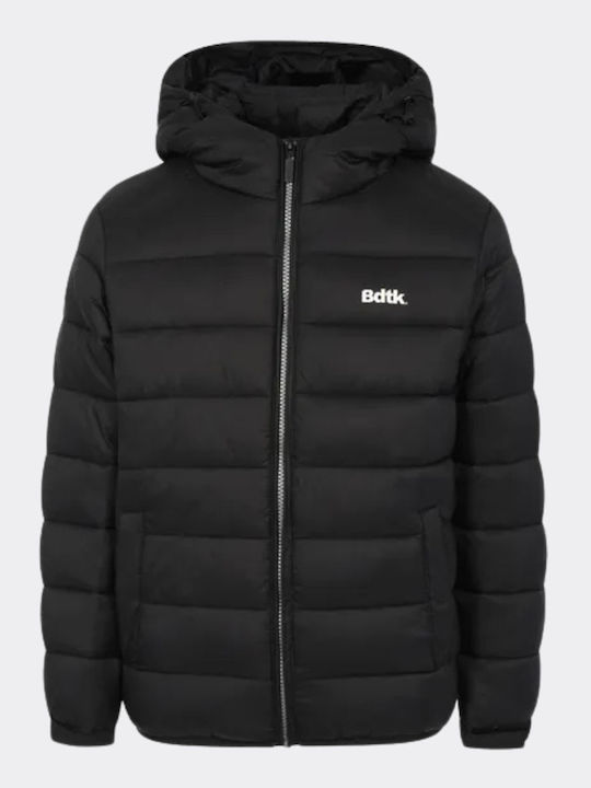 Kids' Sports Jacket with Hood Black