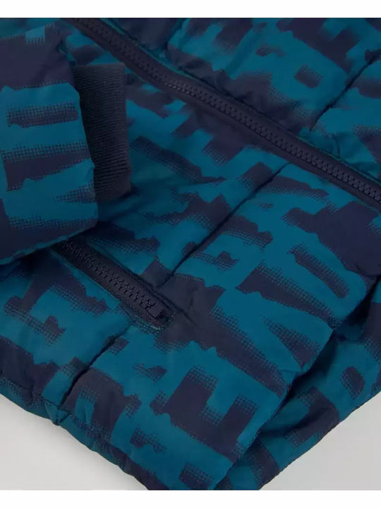 Kids' Casual Jacket with Hood Petrol Blue