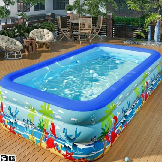 Детски Басейн PVC Надуваем 210x135x54бр Синя