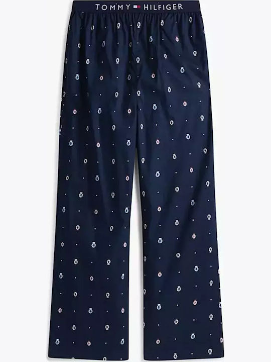 Tommy Hilfiger Χειμερινή Ανδρική Πιτζάμα Βαμβακερή Μπεζ