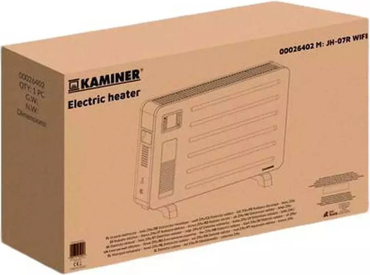 Kaminer Ziflo Convector Heater Floor 2300W with Electronic Thermostat and WiFi White