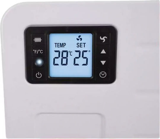 Kaminer Ziflo Convector Heater Floor 2300W with Electronic Thermostat and WiFi White