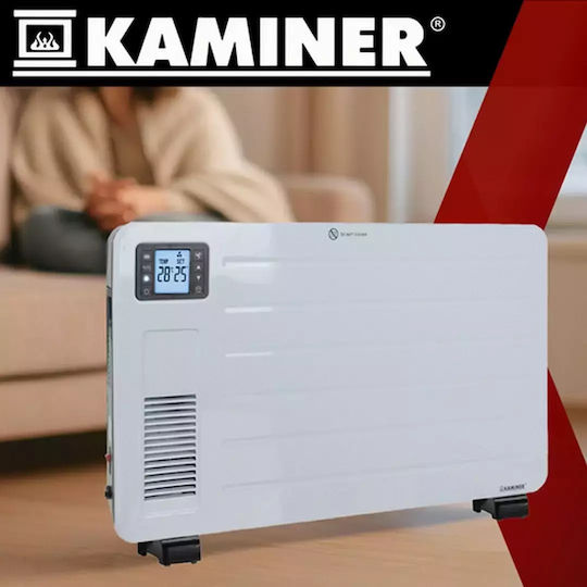 Kaminer Ziflo Convector Heater Floor 2300W with Electronic Thermostat and WiFi White