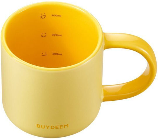 Buydeem Cană Ceramică Galbenă 300ml