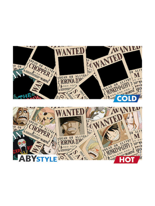 Abysse One Piece Wanted Heat Straw Hat Crew Change Mug Ceramic 460ml