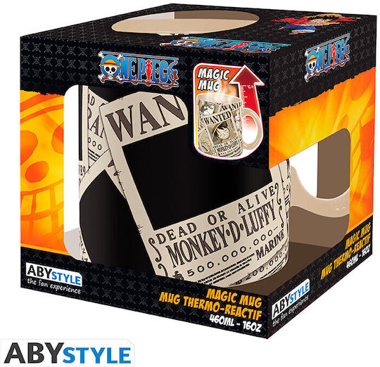 Abysse One Piece Wanted Heat Straw Hat Crew Change Чаша Керамично 460мл
