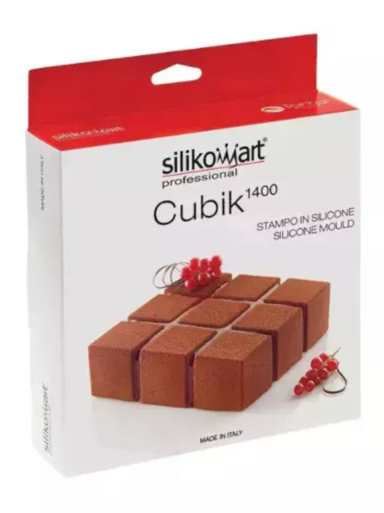 Silikomart Cubik 1400 Φόρμα Ζαχαροπλαστικής από Σιλικόνη 17.2x17.2x5εκ.