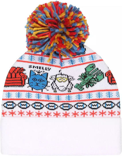 Beanie Unisex Beanie Gestrickt in Weiß Farbe