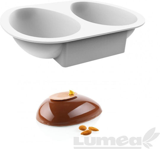 Silikomart Half Eggs Backform Pralinen Silikon 14.5cm 1cm