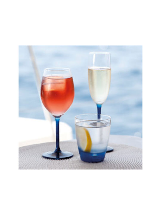 Marine Business Ecozen Set Gläser Wasser aus Plastik Party Blue 6Stück