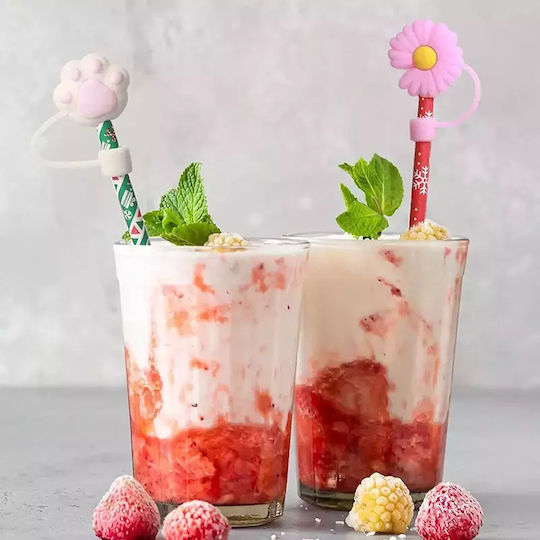 Κάλυμμα Σιλικόνης Καλαμάκι Μαργαρίτα Λιλά