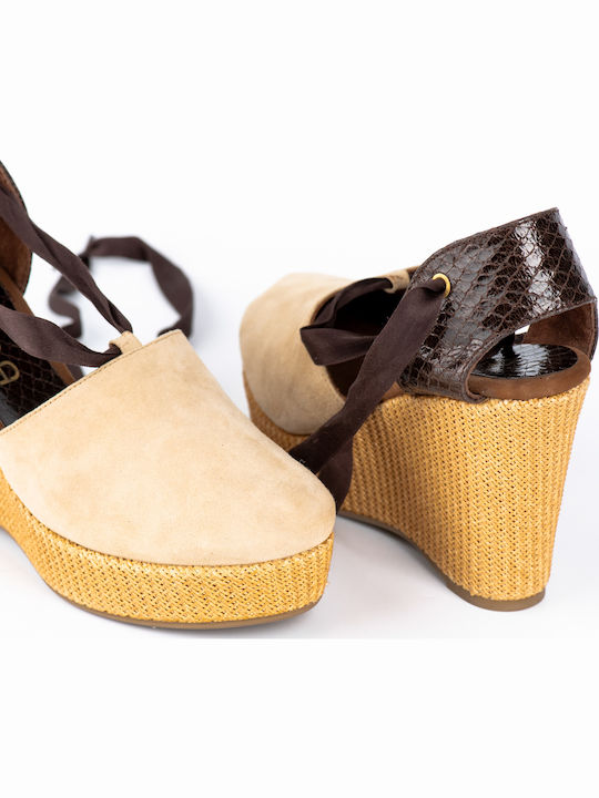 Damenplattformen im Espadrilles-Stil Gray