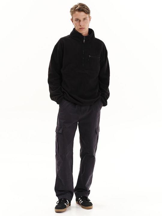 Ανδρική Ζακέτα Fleece Μαύρη