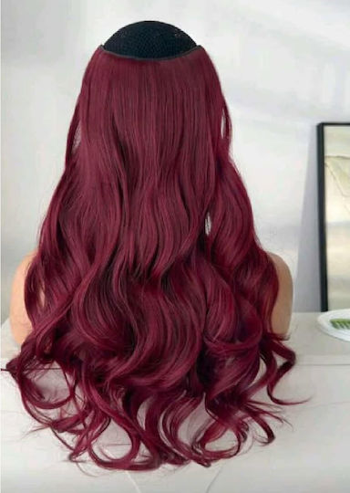Hairpieces with Clip in Red Color 55.88cm
