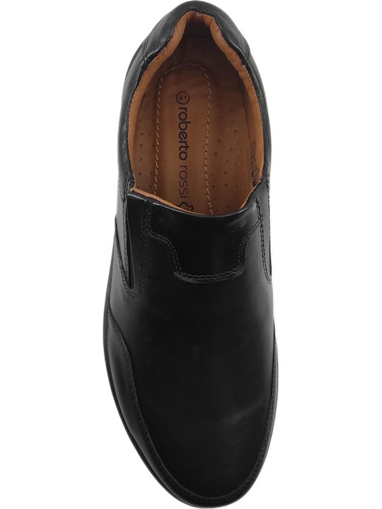 Roberto Rossi Leder Herren Freizeitschuhe Schwarz