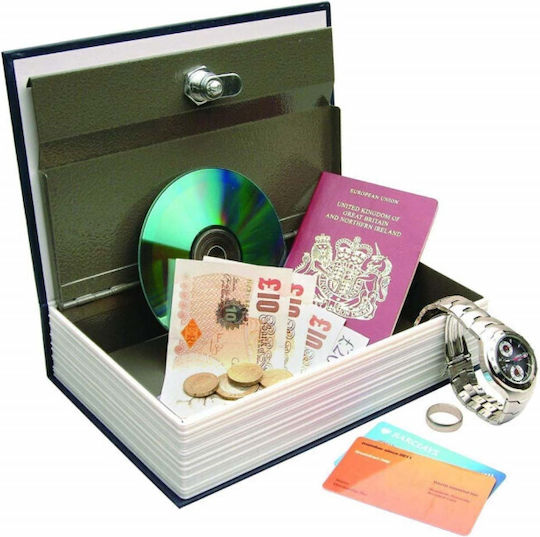 Secret Book Safe Key Lock British 18 X 12 Cm