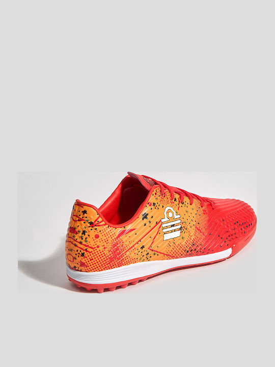 Admiral Football Shoes with Molded Cleats Orange