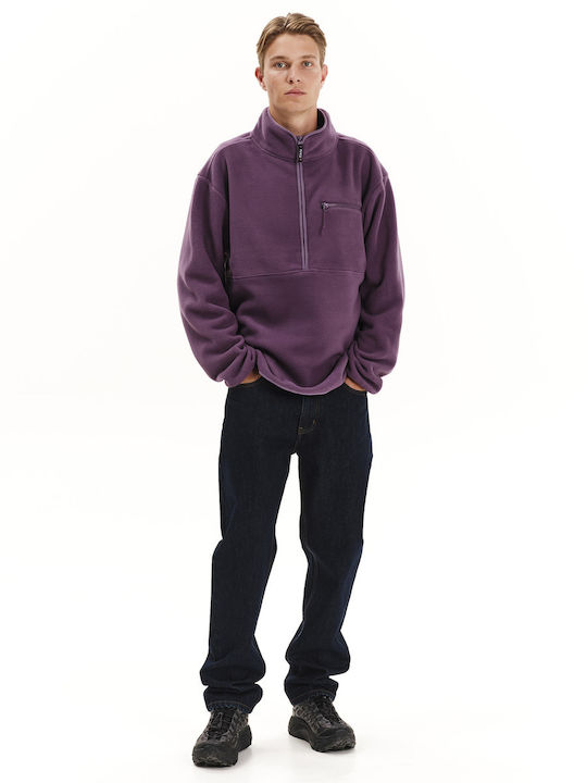 Ανδρική Ζακέτα Fleece Μωβ