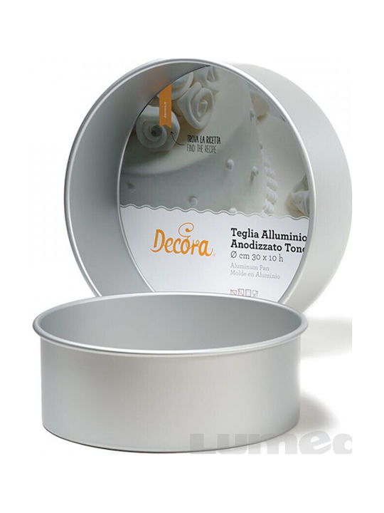 Decora Formă de Patiserie pentru Chec Rotund din Aluminiu 25x10buc 1buc