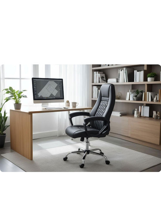 Sofotel Καρέκλα Διευθυντική με Ανάκλιση Μαύρη